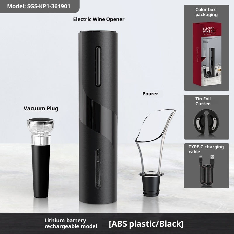 Electric Wine Bottle Opener – USB Rechargeable or Battery | Single & Set Options
