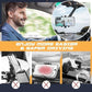 360° Rearview Mirror Car Phone Holder – Rotatable & Retractable | 4-Claw Grip | Universal Fit | No Trace Removal