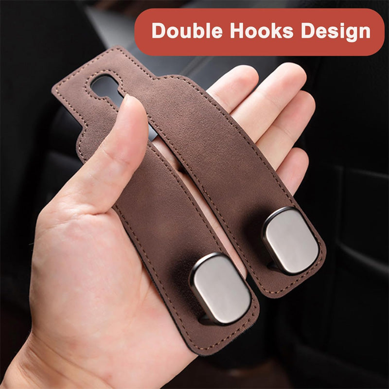 Car Seat Headrest Hooks – Heavy-Duty Purse & Bag Organizer Hook | 1, 2 or 4 Pack