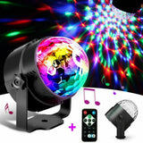 Disco Party Light – Sound Activated LED DJ Ball with Remote | 7 Colours | Strobe Dance Lamp
