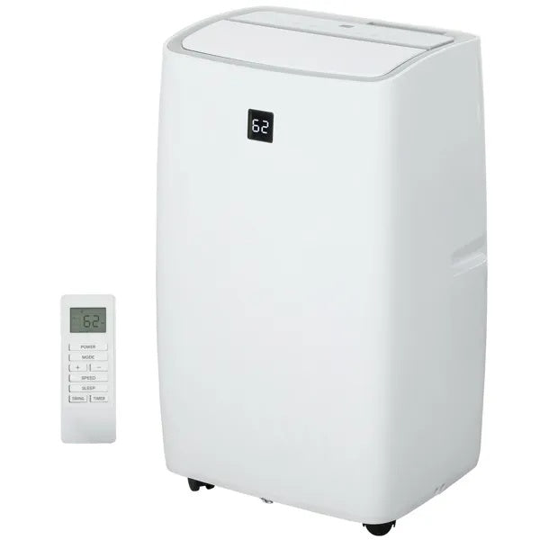 12,000 BTU Portable Air Conditioner – 3-in-1 Cool, Dehumidify & Fan | 24Hr Timer | Remote Control