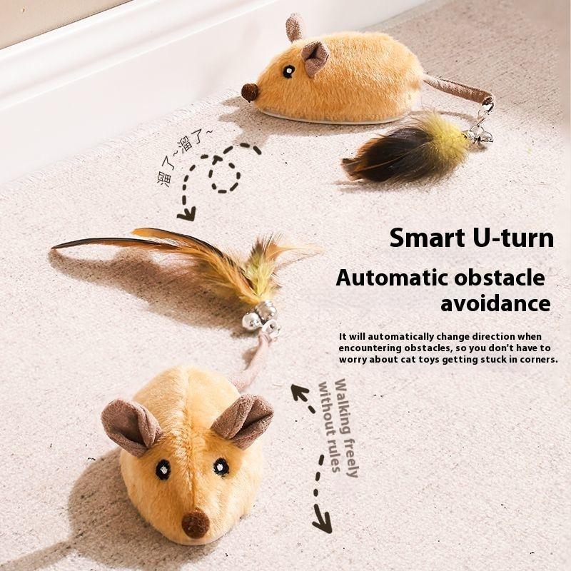 Electric Interactive Mouse Toy for Cats – Automatic Moving Cat Teaser