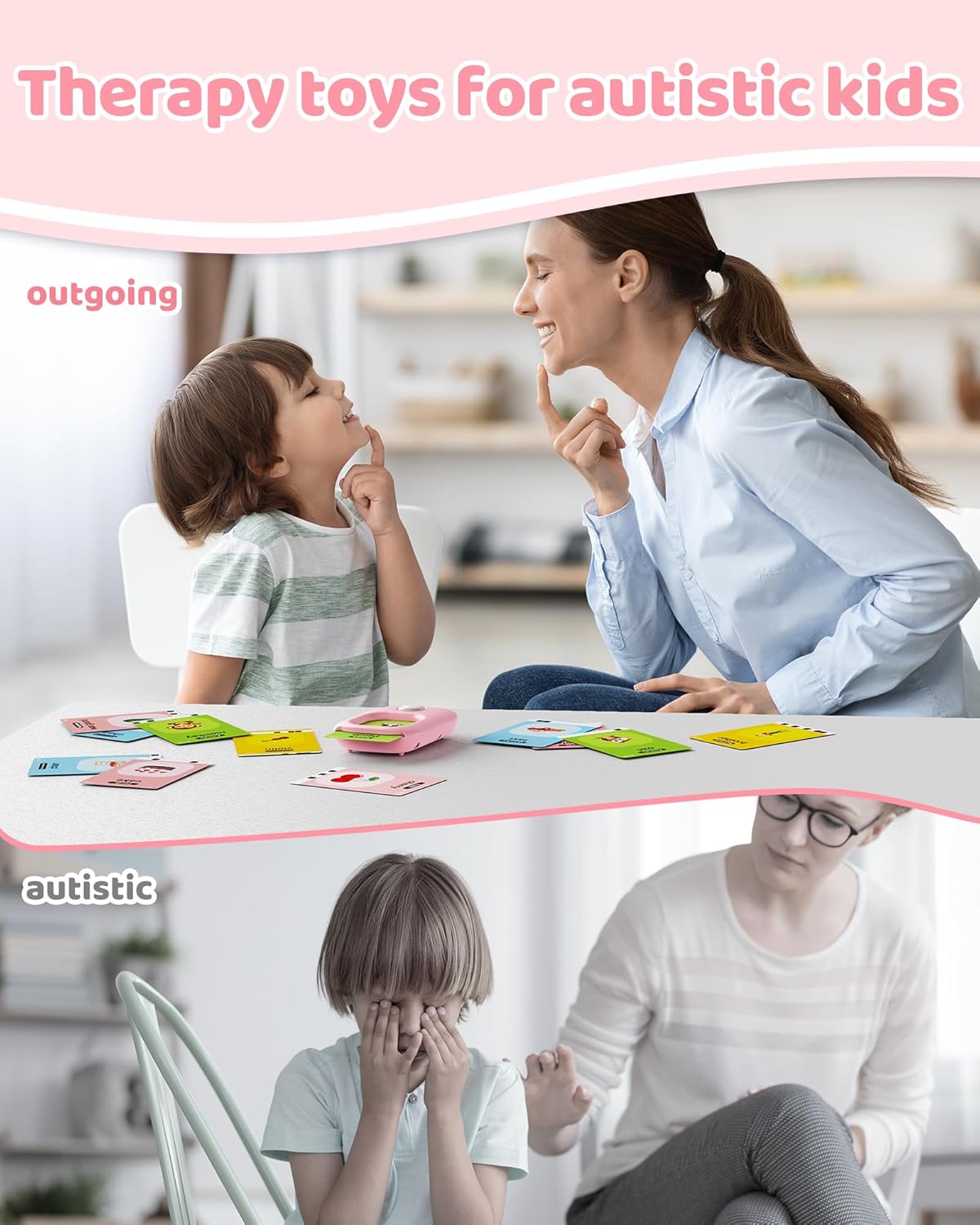 Talking Flash Cards for Toddlers – 448 Sight Words | Speech Therapy & Montessori Learning Toy | Ages 1–5