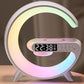 Smart G-Shaped LED Atmosphere Lamp with Bluetooth Speaker & Wireless Charger