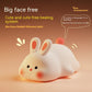 Cute Silicone LED Night Light – Touch Sensor | 3 Brightness Levels | 30-Min Timer | USB Rechargeable | Kids Bedside Lamp