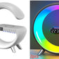 Smart G-Shaped LED Atmosphere Lamp with Bluetooth Speaker & Wireless Charger