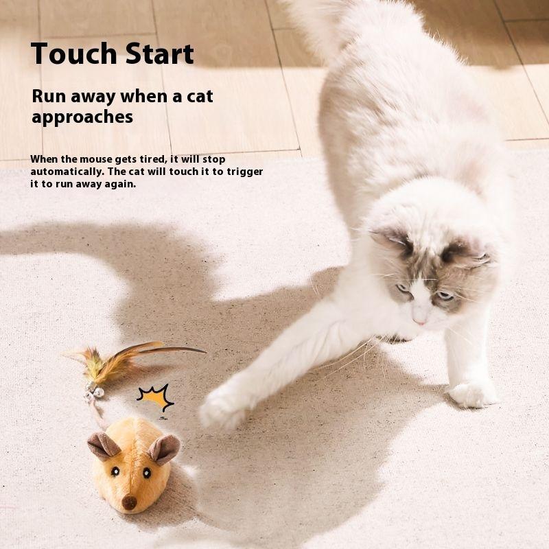 Electric Interactive Mouse Toy for Cats – Automatic Moving Cat Teaser