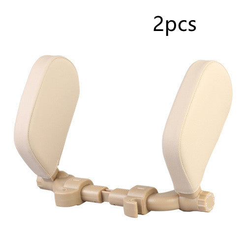 Adjustable Car Seat Neck Pillow – PU Leather | Side Sleep Support | Universal Fit | Multiple Colours | Single & 2pc