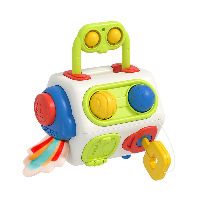9-in-1 Montessori Busy Cube – Sensory & Fidget Toy for Babies & Toddlers | Ages 0–3 | Educational Learning Toy