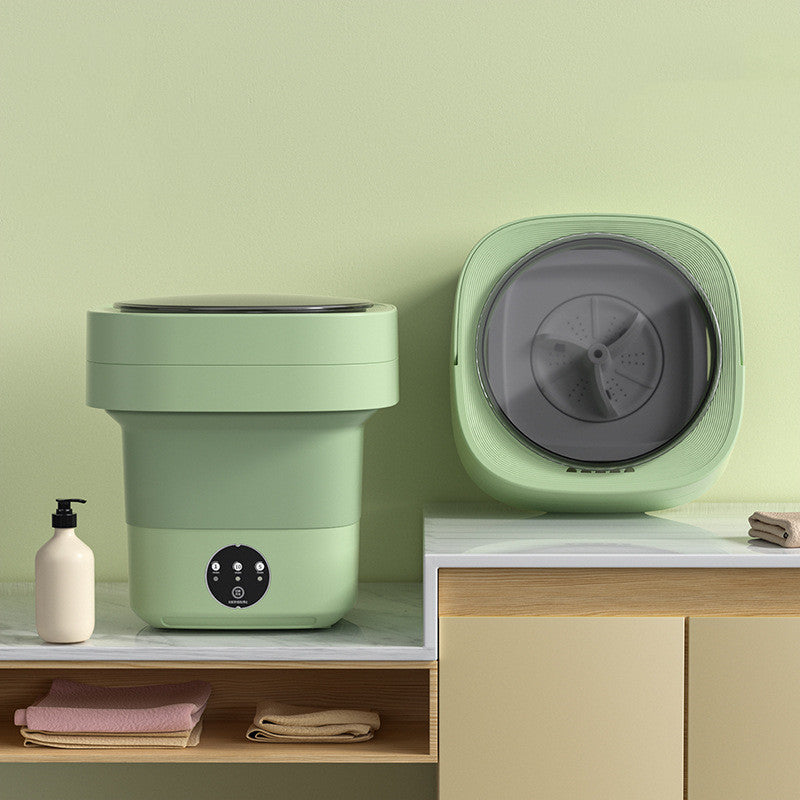 Portable Foldable Mini Washing Machine – Compact Laundry for Travel & Small Spaces