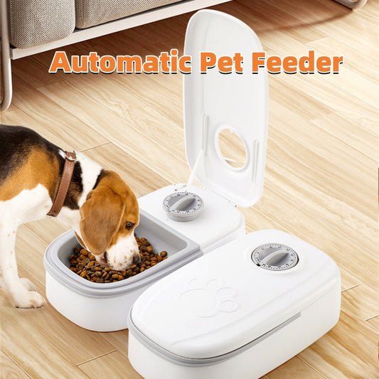 2-in-1 Gravity Pet Feeder & Water Dispenser – Auto Food & Water Supply | No Electricity | Cats & Dogs | Single & Double Meal