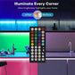 RGB LED Strip Lights 5050 with Bluetooth App & Remote Control – Music Sync | 5–20M