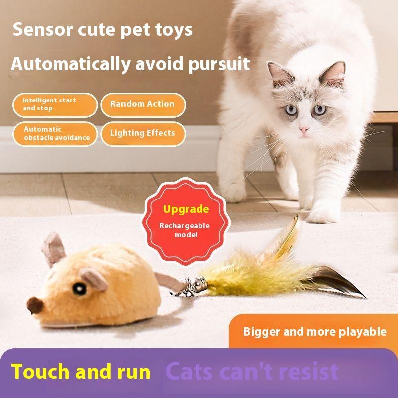 Electric Interactive Mouse Toy for Cats – Automatic Moving Cat Teaser