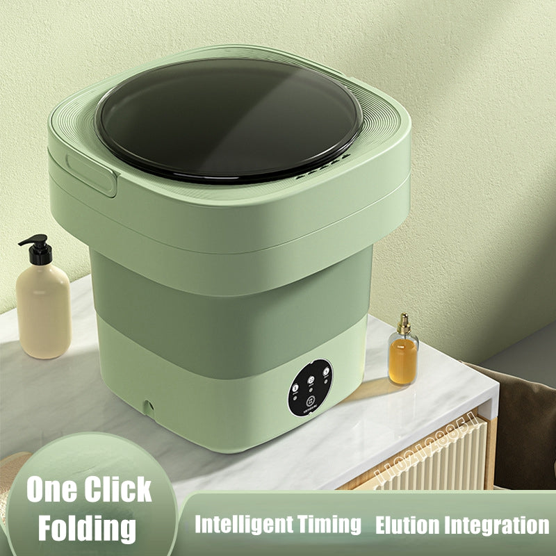 Portable Foldable Mini Washing Machine – Compact Laundry for Travel & Small Spaces