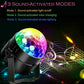 Disco Party Light – Sound Activated LED DJ Ball with Remote | 7 Colours | Strobe Dance Lamp