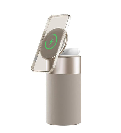 3-in-1 Wireless Charger, Bluetooth Speaker & Touch Lamp – Phone & Earphone Charging | Home & Office