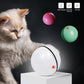 LED Rolling Cat Toy Ball – 360° Auto-Rotating with Catnip, Feathers & Color-Changing Lights