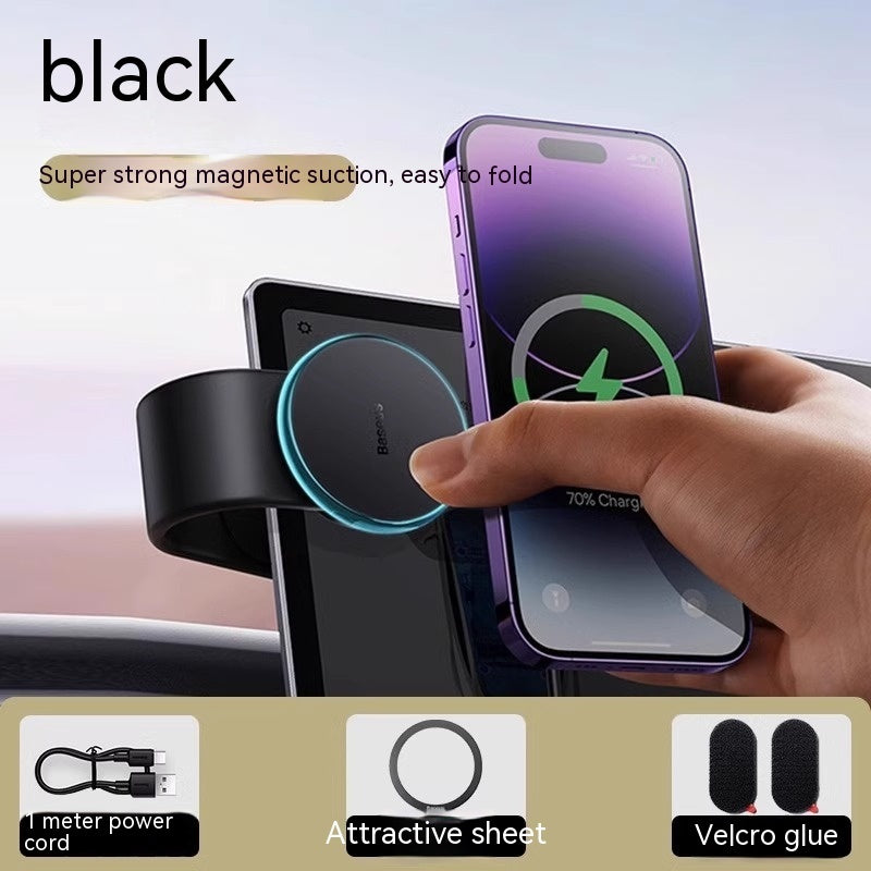 MagSafe Magnetic Bendable Car Phone Mount – 15W Wireless Charging | 360° Rotation | 25N Hold | iPhone 12-15