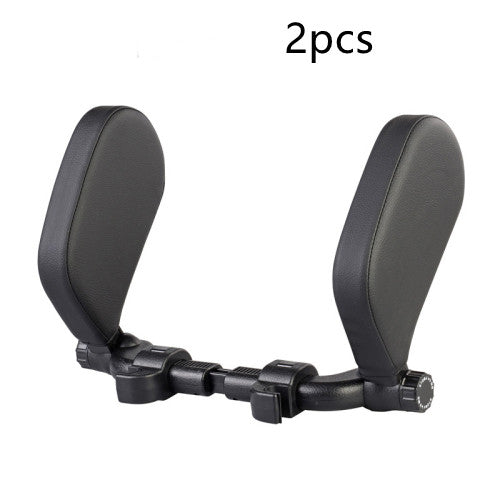 Adjustable Car Seat Neck Pillow – PU Leather | Side Sleep Support | Universal Fit | Multiple Colours | Single & 2pc