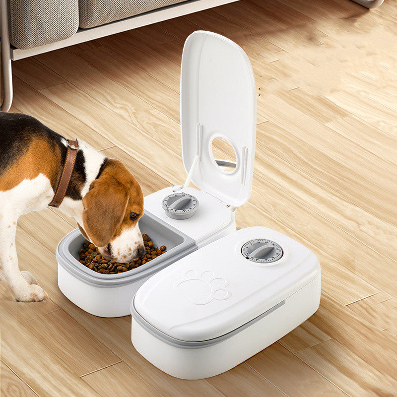 2-in-1 Gravity Pet Feeder & Water Dispenser – Auto Food & Water Supply | No Electricity | Cats & Dogs | Single & Double Meal